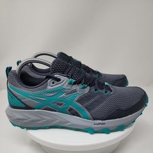 Asics Women's Gel-Sonoma 6 Trail Running Shoes Size 10 grey teal 1012A922